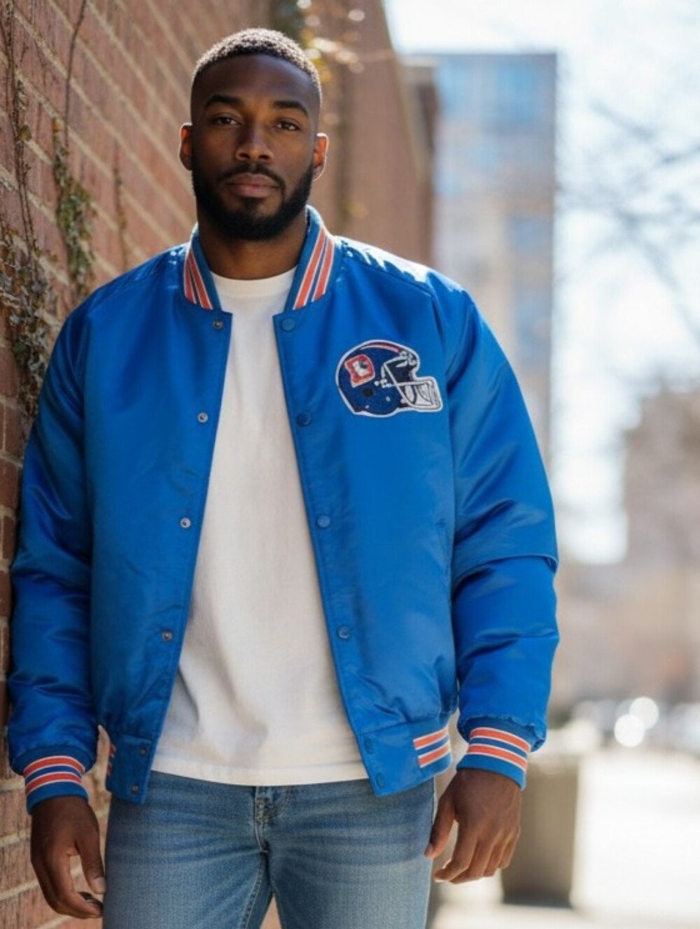 Vintage OG Chalk Line XL Denver Broncos Starter Style Varsity Bomber! 🔥